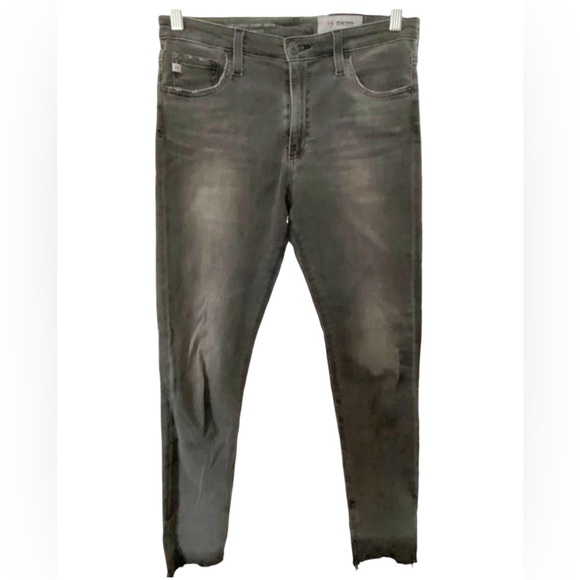 Ag Adriano Goldschmied Denim - AG Adriano Goldschmied 🌟AG-ed Sz 28R The Farrah Skinny Ankle High Rise Jean Grey